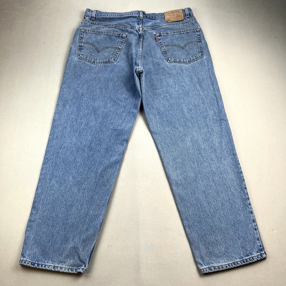 Levi's Other - Vintage Levis 550 Jeans Mens 40x30 Blue Denim Relaxed Fit Light Stone Wash 90s